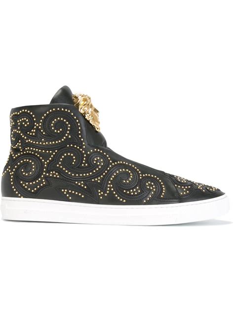 versace palazzo high top trainers|versace hi tops.